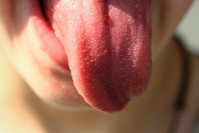 using the tip of your tongue