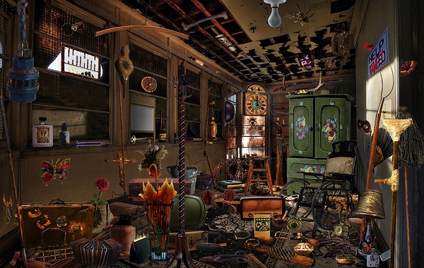 a messy home